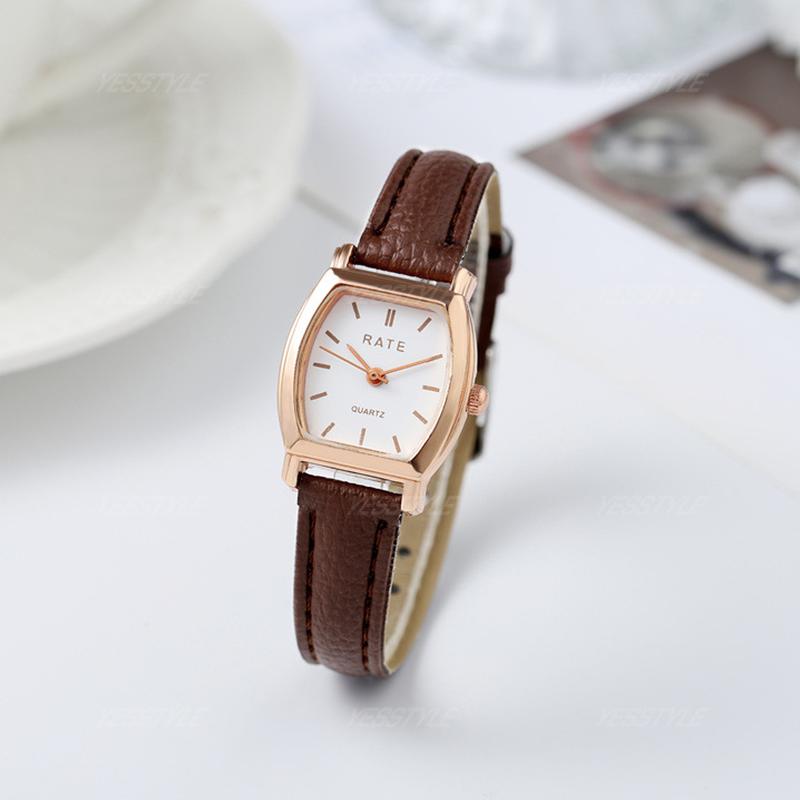 Jam coklat rose gold